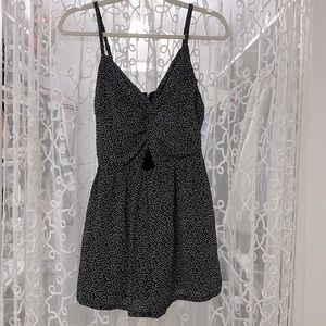 Black & White Polkadot Romper
